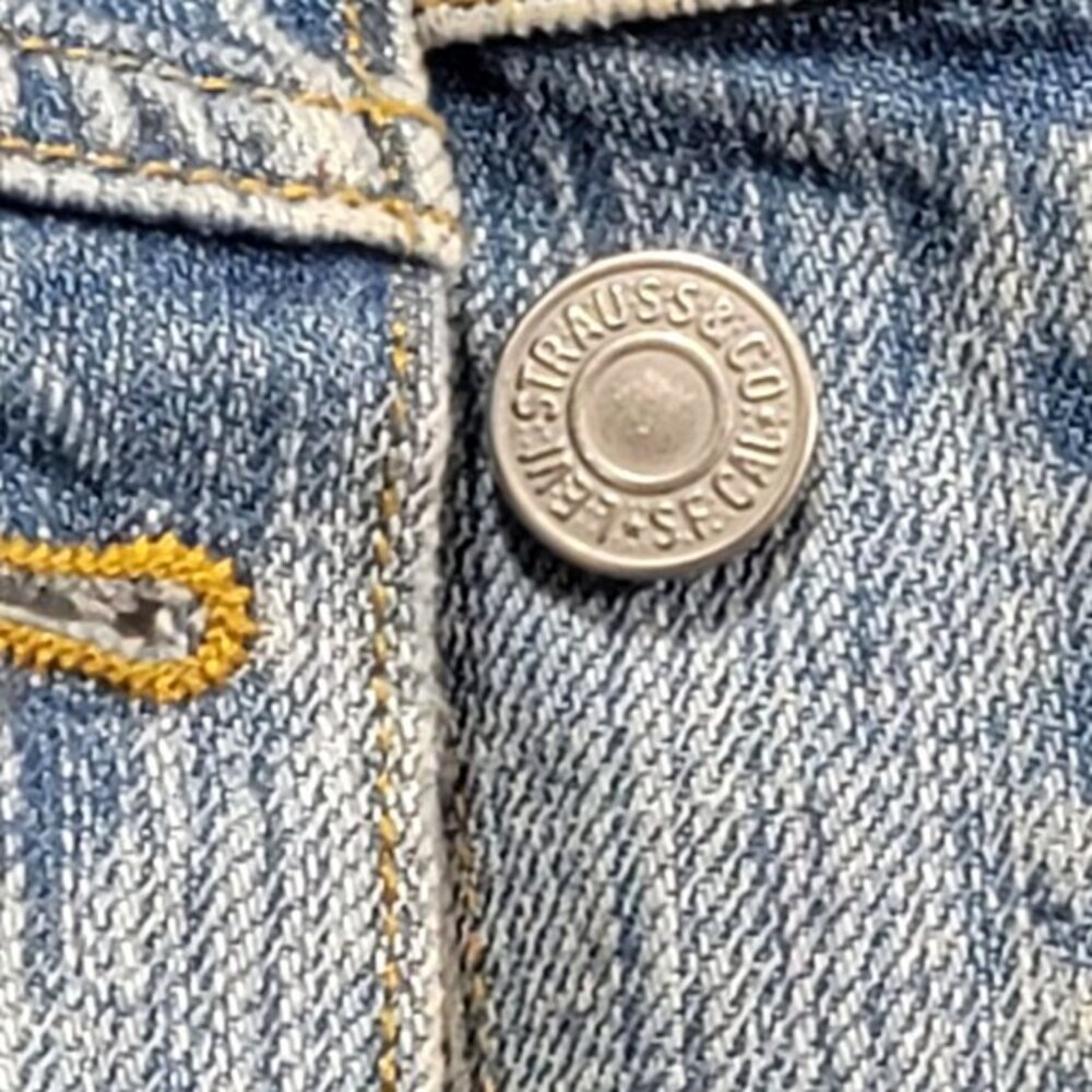 Vintage Levi's Denim Trucker Jacket XL Jean Blue XL - Picture 4 of 13
